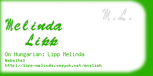 melinda lipp business card
